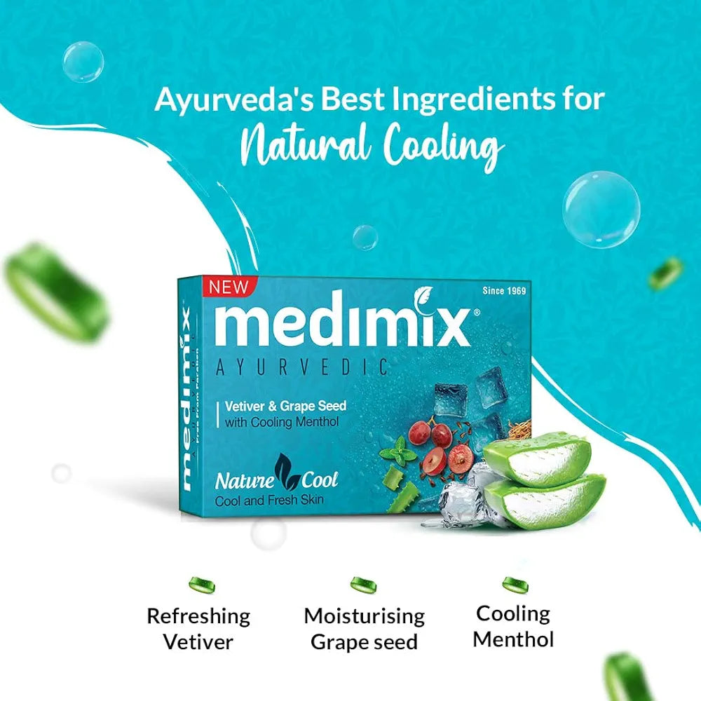 Medimix Ayurvedic Nature Cool soap - 75g (Pack of 4)