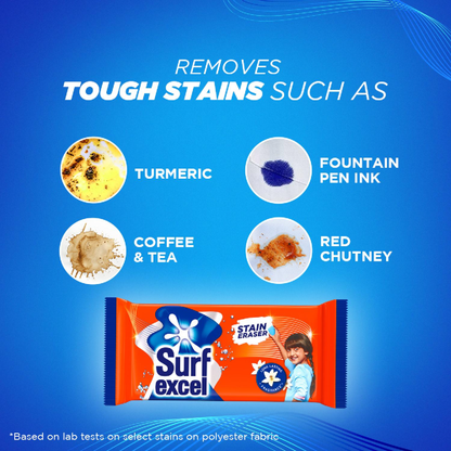 Surf Excel Stain Eraser Detergent Bar (4 x 200 g)