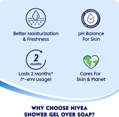 Nivea Bath Care Lemon and Oil Shower Gel, 250ml