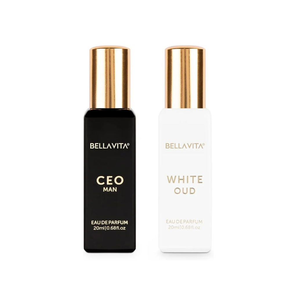 BELLAVITA CEO Man & White Oud Unisex Perfume for Man & Women - 2x20ml