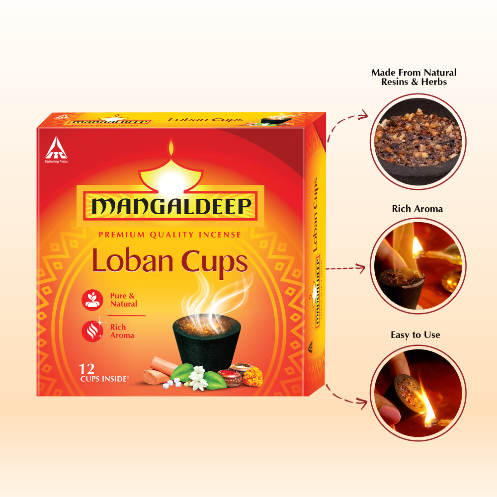 Mangaldeep Loban Dhoop Cup - 12 Cups
