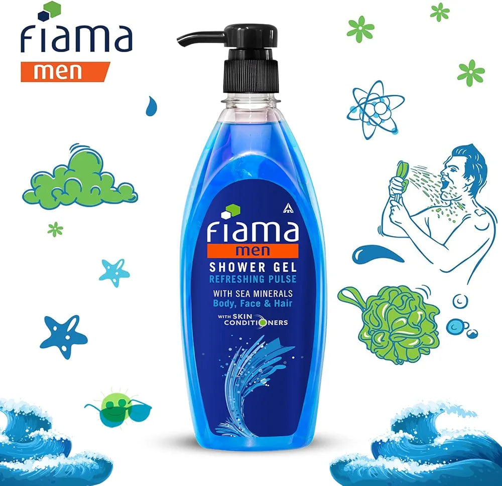 Fiama Men Refreshing Pulse Body Wash Shower Gel -500ml