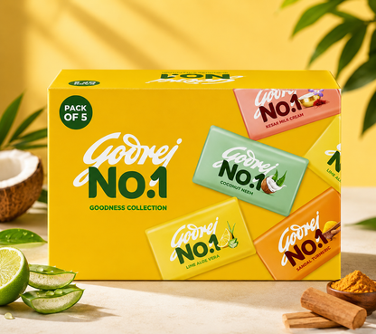 Godrej No.1 Goodness Collection - 5×150g