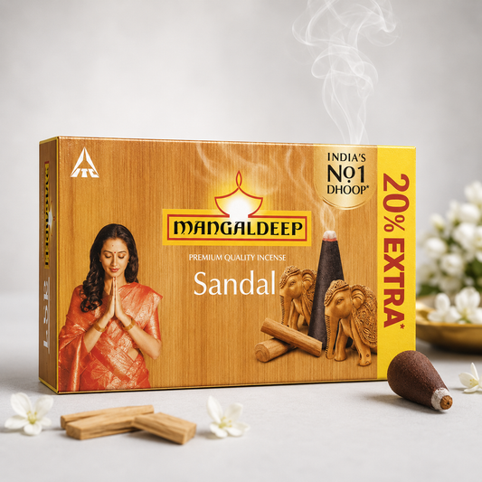 Mangaldeep Premium Quality Sandal Incense Dhoop - 38g