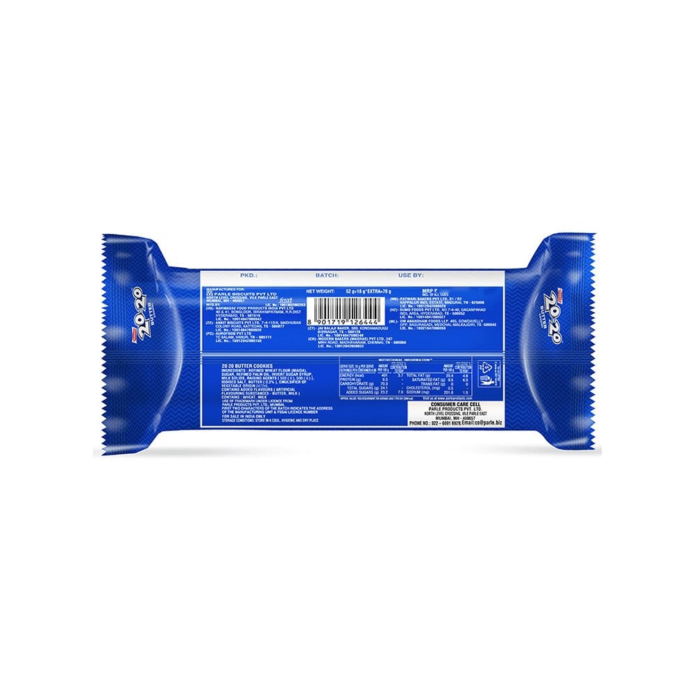 20-20 Butter Biscuits - 80g