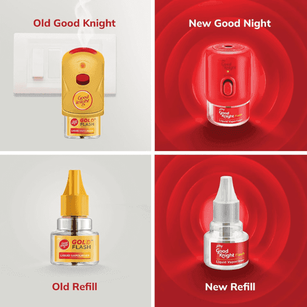 Good Knight Gold Flash Machine with Gold Flash Refill(45ml)