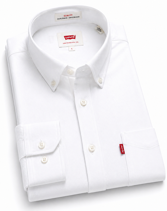 Levi's Solid Slim Fit Oxford Shirt