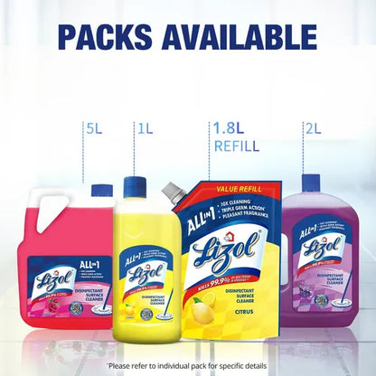 Lizol Floral Fragrance Disinfectant Surface Cleaner, 500 ml