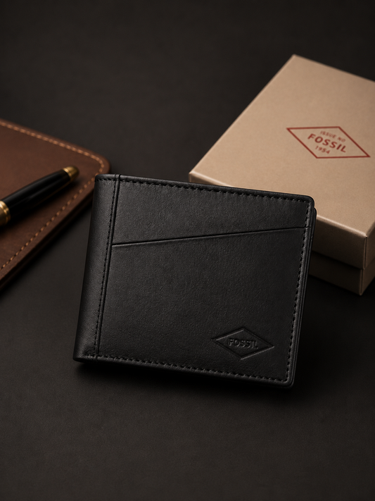Fossile Black Leather Wallet