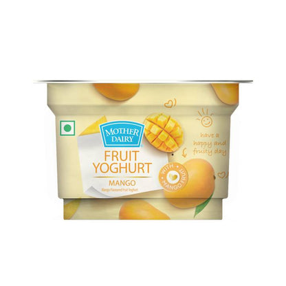 Mother Dairy Mango Flavoured Yogurt - 100g