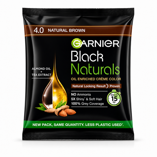 Garnier Black Naturals Hair Color (Natural Brown) - 20g