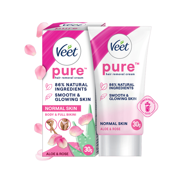 Veet Aloe & Rose Normal Skin Hair Removal Cream - 30g