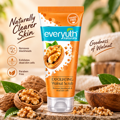 Everyuth Naturals Exfoliating Walnut Scrub - 100g