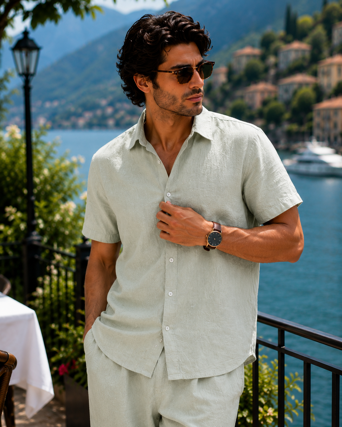 Zara Stylish Mens Linen Co-ard Sets
