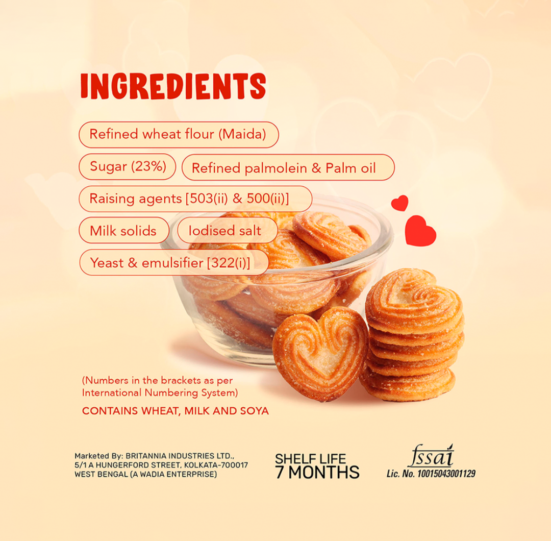 Britannia Little Hearts classic Crunch Biscuit - Pack of 2