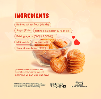 Britannia Little Hearts classic Crunch Biscuit - Pack of 2