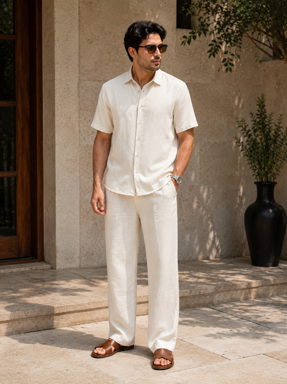 ZARA Men's Linen Co-ord Set Stylish