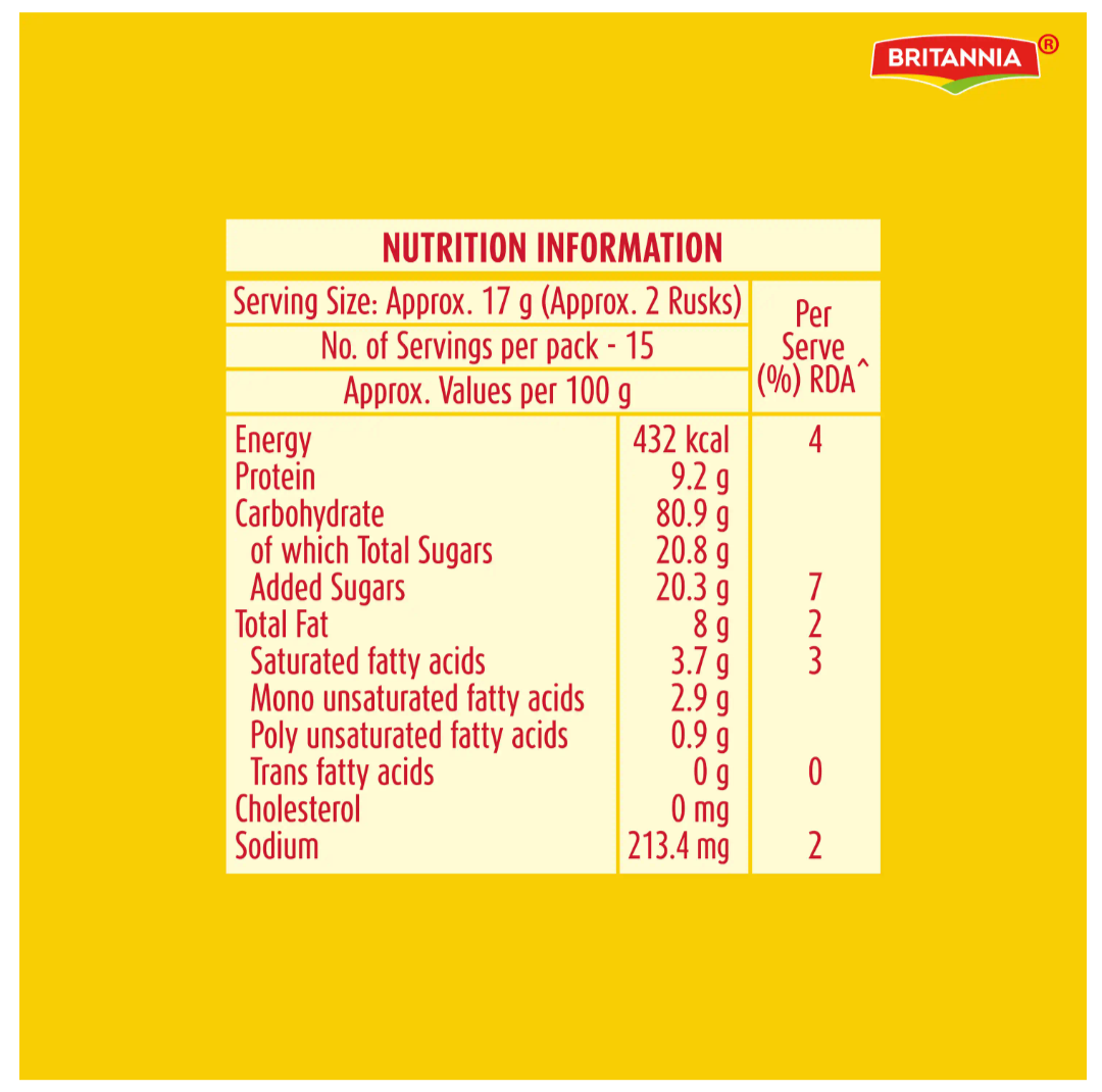 Britannia Toesta Premium Bake Rusk With Real #Elaichi