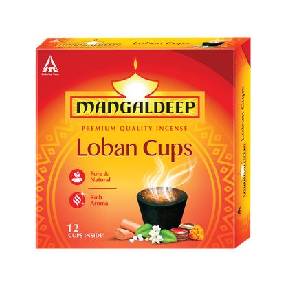 Mangaldeep Loban Dhoop Cup - 12 Cups