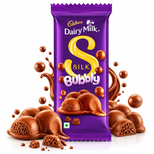 Cadbury Dairy Milk Silk Bubbly Milk Chocolate Bar - 46g