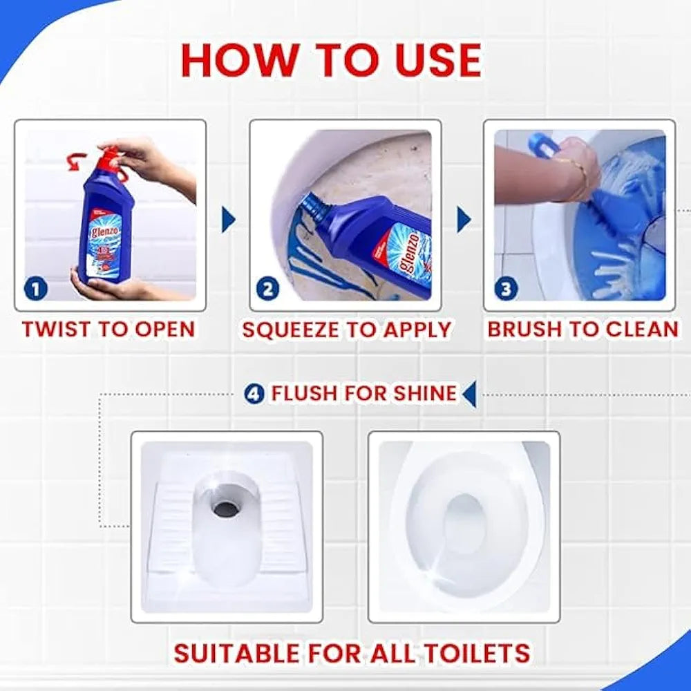 Glenzo Disinfectant Toilet Cleaner - 1 ltr