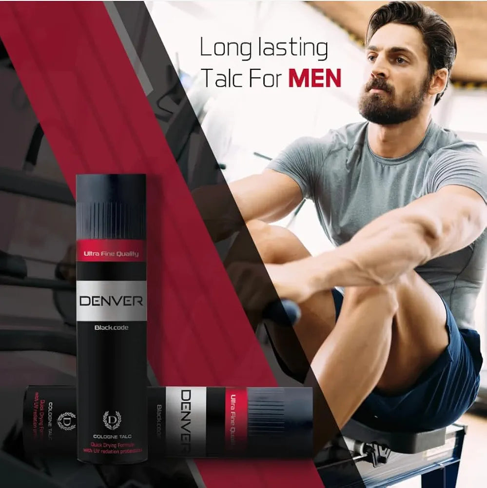 DENVER Black Code Cologne Talc - 50g