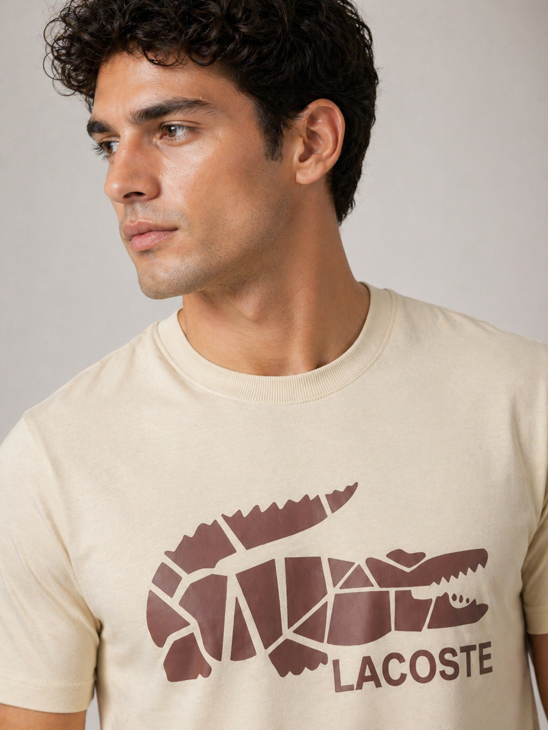 Lacoste Premium Cotton Round Neck Cotton T-shirt