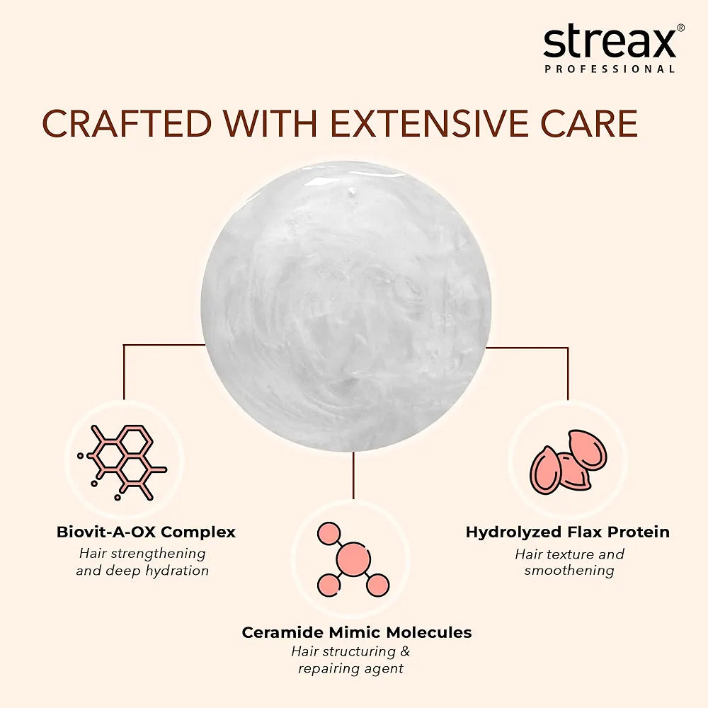 Streax Professional Vitariche Care Repair Max Shampoo - 100ml