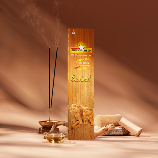 Mangaldeep Sandal Incense Sticks / Agarbatti - 14g