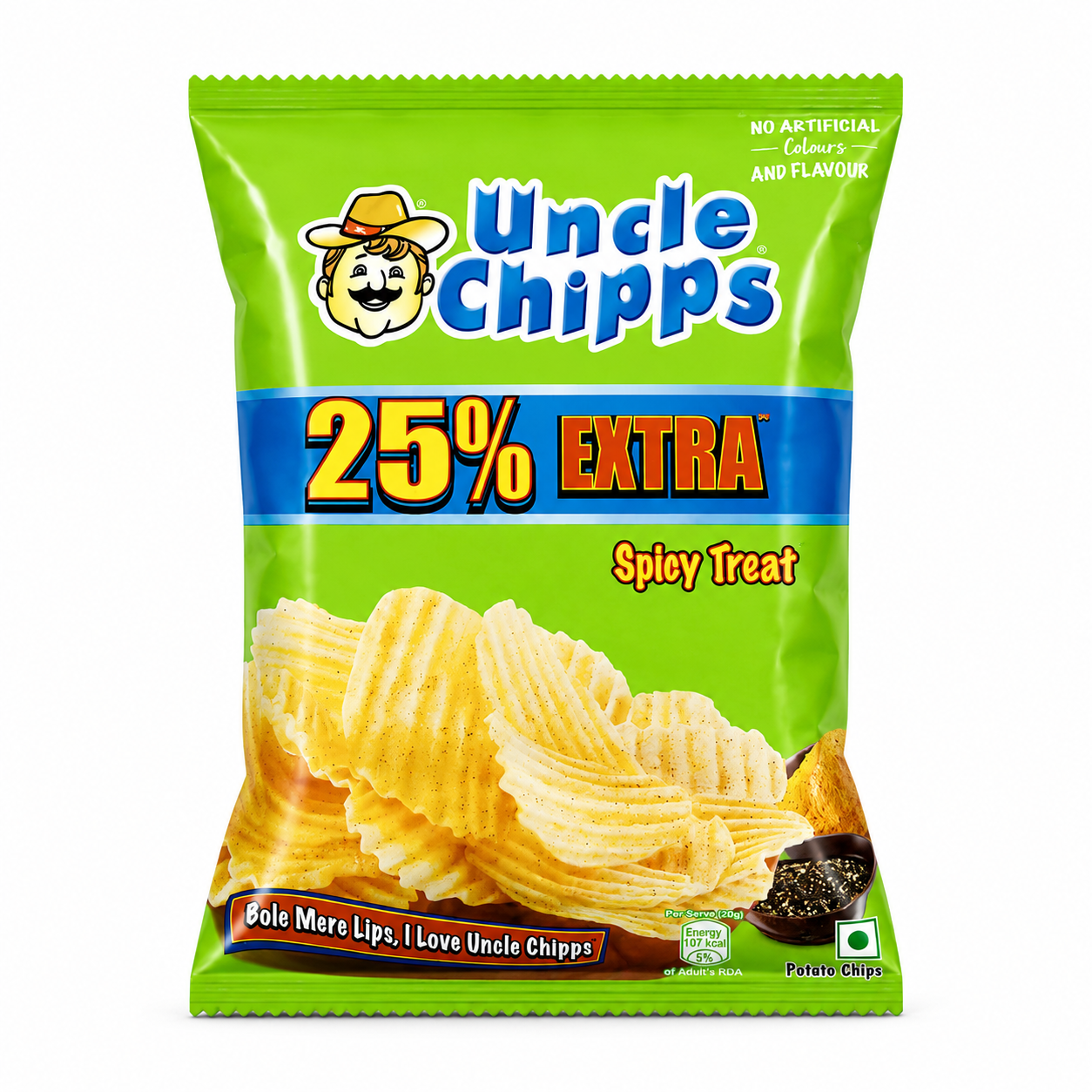 Uncle Chipps Spicy Treat - 26.5g