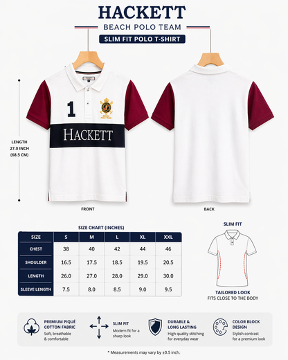 HACKETT Premium Cotton Polo T shirt