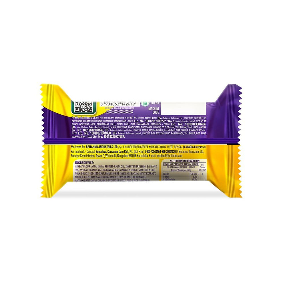 Britannia NutriChoice Digestive Zero High Fiber Biscuit, with No Added Sugar : 120 g