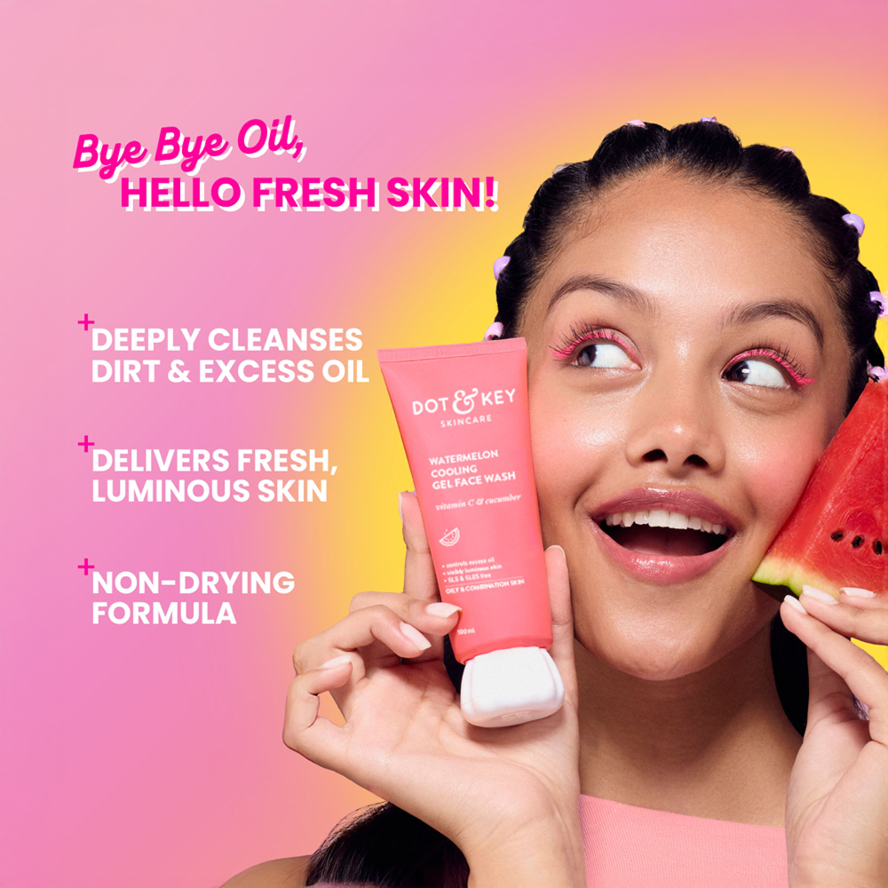 Dot & Key Watermelon Cooling Gel Face Wash - 100ml