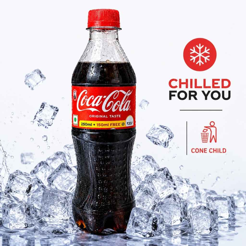 Coca Cola - 250ml + 150ml free