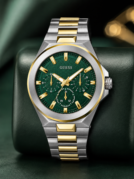 GUESS Mens 2-Tone Multi-function Watch
