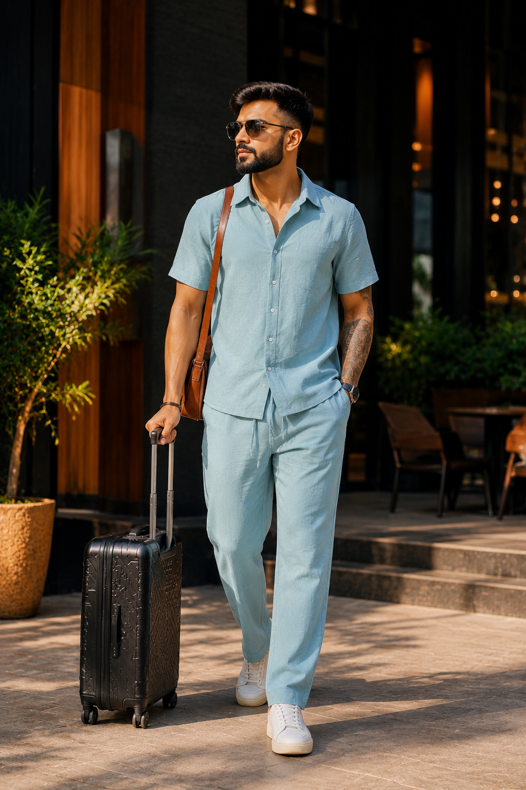 ZARA Men's Linen Co-ord Set Stylish
