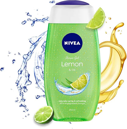 Nivea Bath Care Lemon and Oil Shower Gel, 250ml