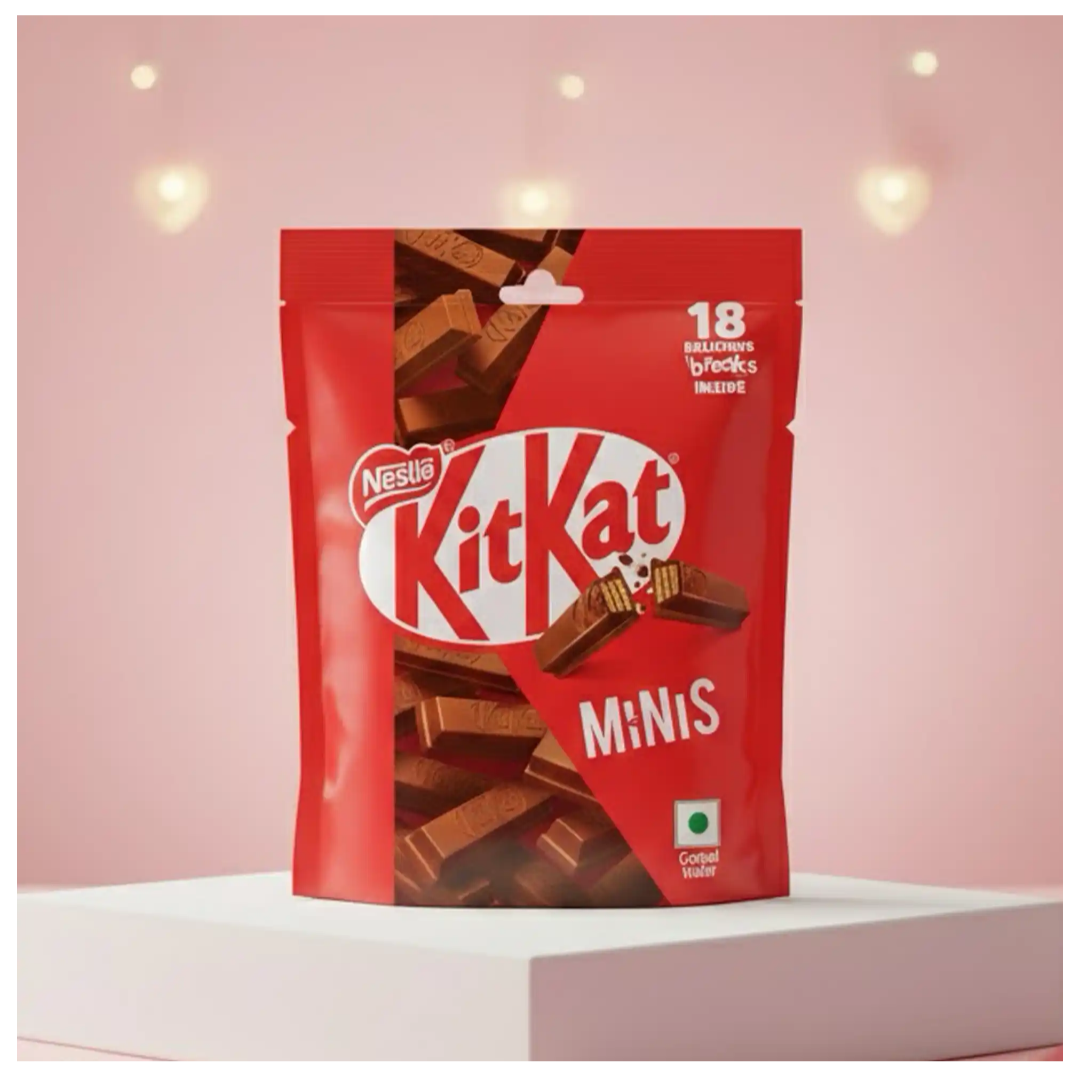 Nestle KitKat Minis | Choco Coated wafer bar - 132.2g (18 Units × 7.4g)
