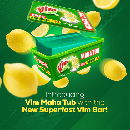 Vim Lemon Tub Dishwashing Tub (500 g)