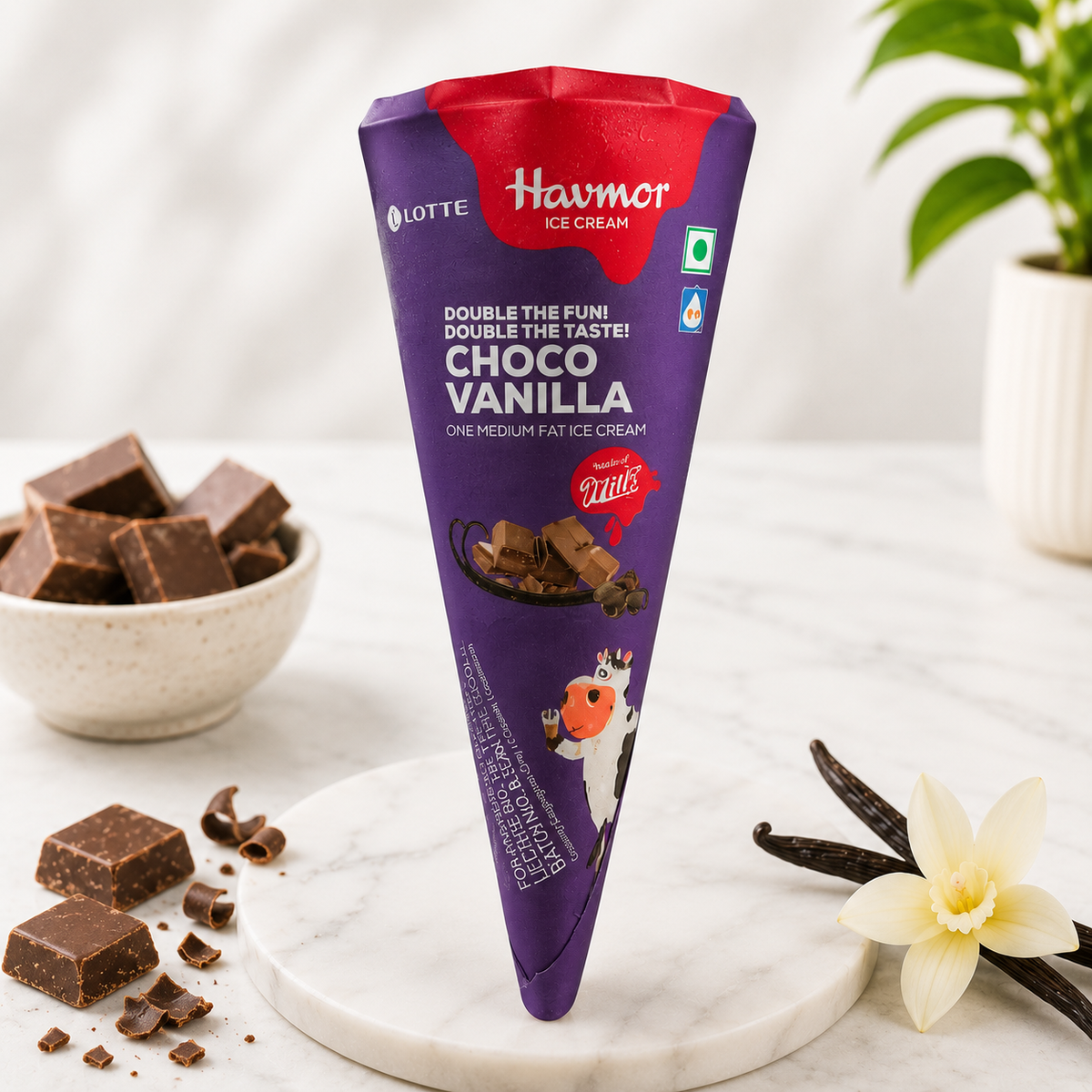 Havmor Choco Vanilla Cone - 100ml