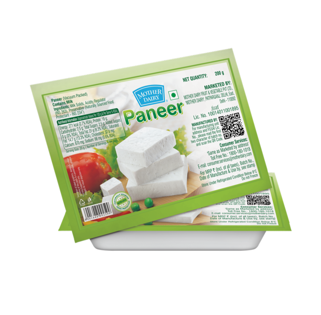Mother Dairy Paneer - 200g