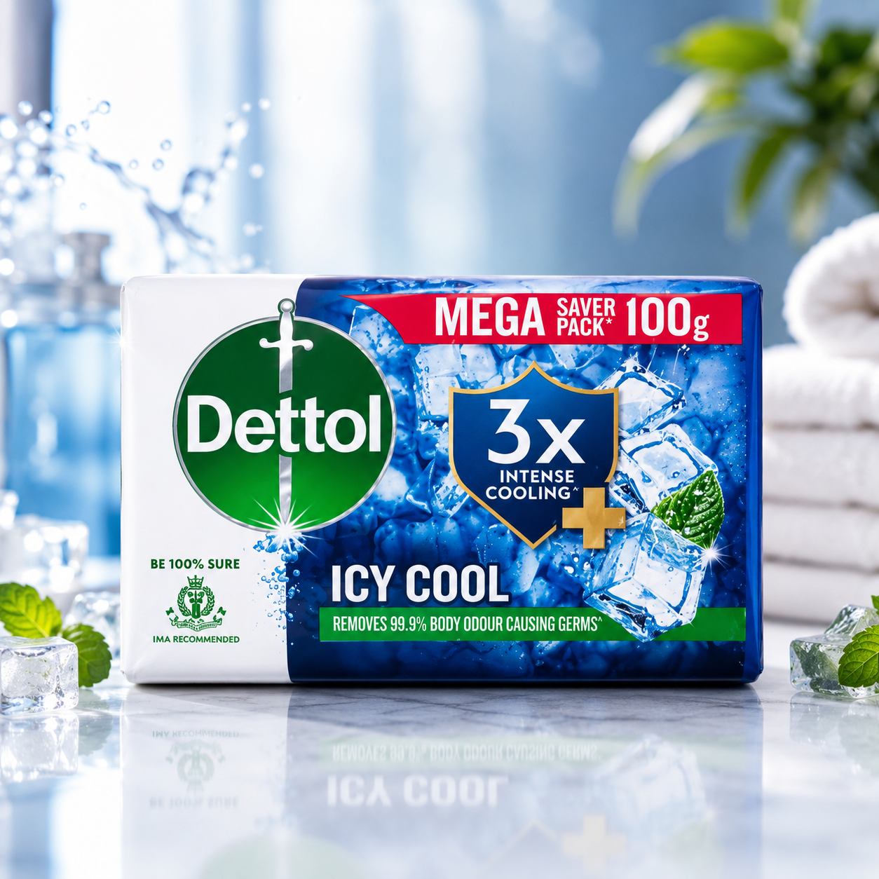 Dettol Icy Cool Bathing Bar - 100g