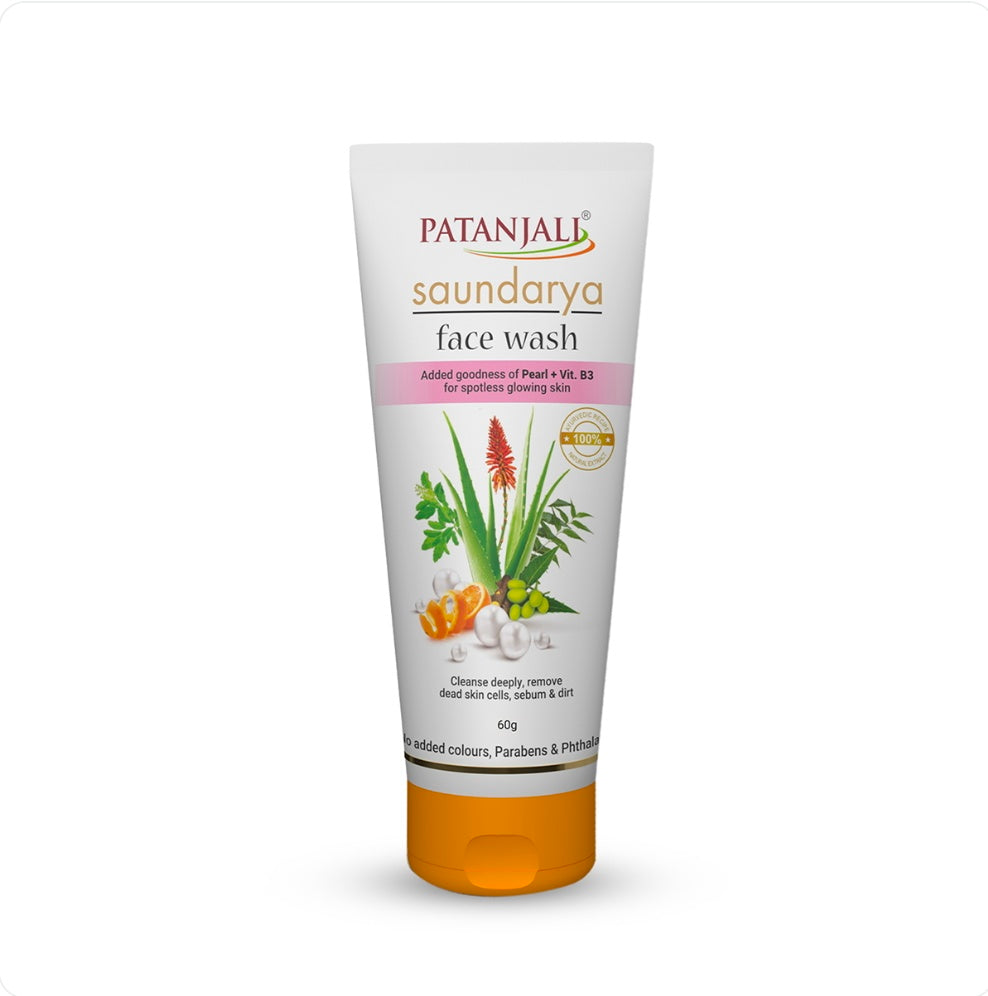 Patanjali Saundarya Face Wash (60g)