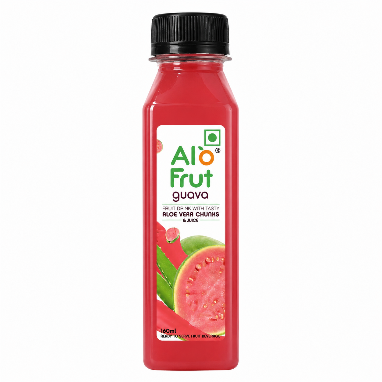 Alo Frut Guava Juice with Aloevera Chunks - 160ml
