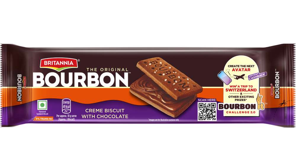 Britannia Bourbon Cream Sandwich Biscuit (150g)