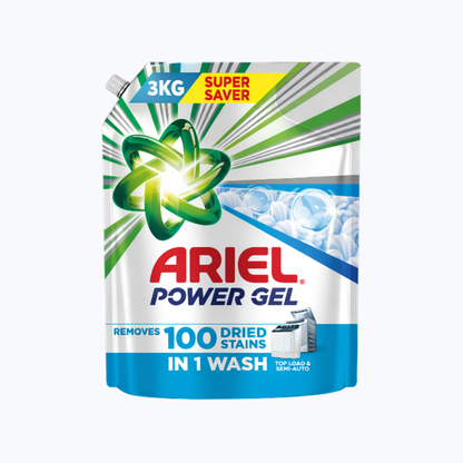 Ariel Power Gel Top Load Liquid Detergent - 3kg
