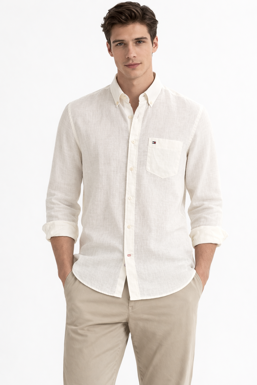 Tommy Hilfiger Off White Linen Shirt – Premium Summer Special