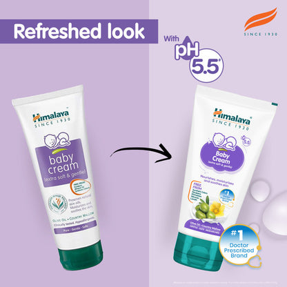 Himalaya Baby Cream, Face Moisturizer & Day Cream, For Dry Skin 100ml