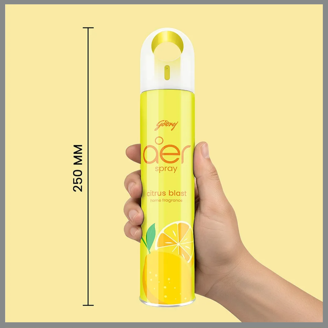 Godrej  Air Spray ! Room Freshner ! Long-lasting fragrance -200ml