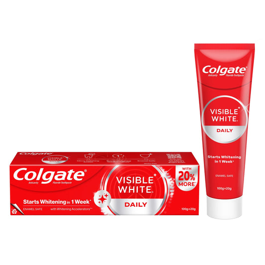 Colgate Visible White Toothpaste Teeth Whitening - 120g